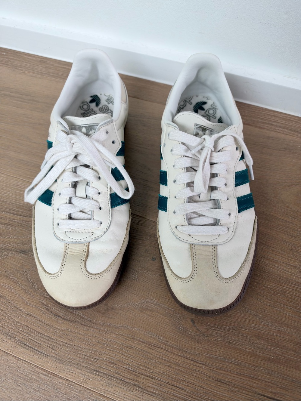 Adidas Samba OG Legacy Teal Cloud White Gum Sneakers Women’s 8 - Picture 5 of 9